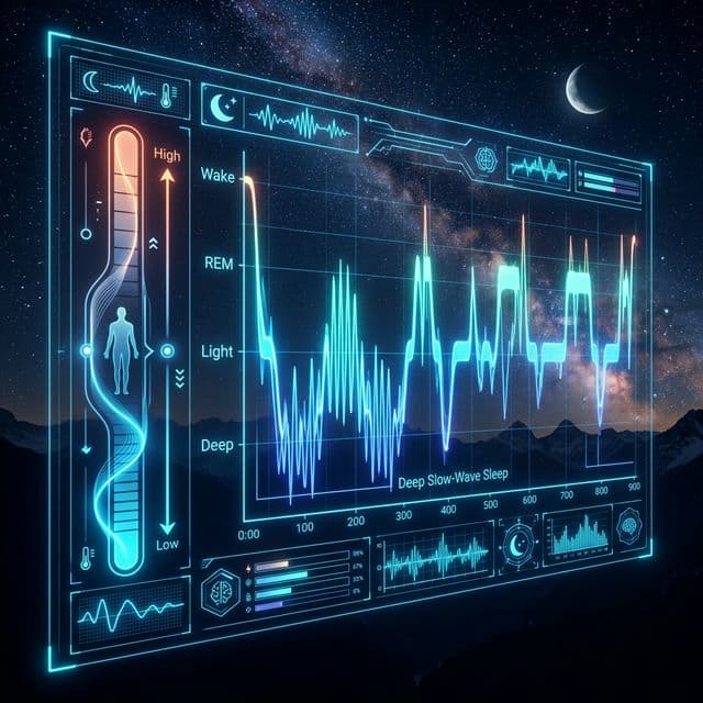 High-tech Sleep Architecture Graph UI