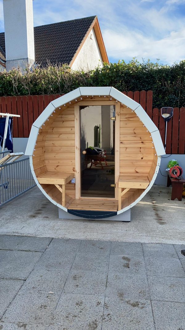 3m Barrel Sauna with 0.6m terrace - Image 5